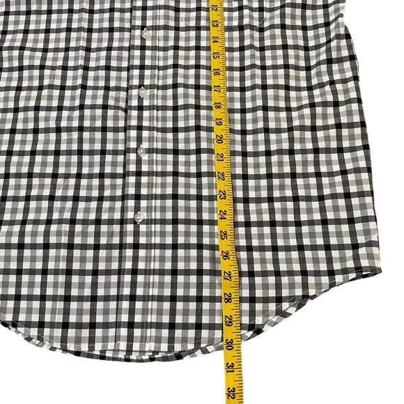 Michigan State Spartans Button Down Shirt Men's Size Large Gray Plaid - Picture 4 of 5